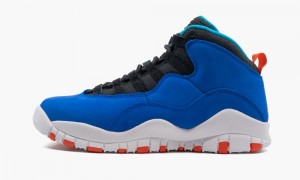 Nike Air Jordan 10 Retro (GS) 'Tinker' Skor Barn Blå Orange Svarta | 894-MBJUDS