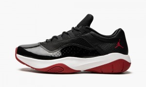 Nike Air Jordan 11 CMFT Low 'BRED' Skor Herr Svarta Vita Röda | 132-PYHKVI