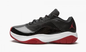 Nike Air Jordan 11 CMFT Low GS 'Bred' Skor Barn Svarta Röda Vita | 469-EAOWIP