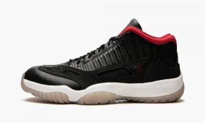 Nike Air Jordan 11 Low IE 'Bred 2021' Skor Herr Svarta Vita Röda | 594-NMBDKS