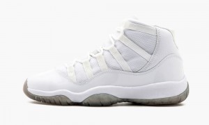 Nike Air Jordan 11 Retro (GS) '25th Anniversary' Skor Barn Vita Metal Silver | 864-NDBLTR