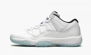 Nike Air Jordan 11 Retro GS 'Legend Blue' Skor Barn Vita Blå | 940-QOSXVJ