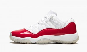 Nike Air Jordan 11 Retro Low BG 'Cherry' Skor Barn Vita Röda Svarta | 394-GVBMOR