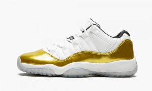 Nike Air Jordan 11 Retro Low BG 'Closing Ceremony' Skor Barn Vita Guld Svarta | 904-XHTIUO