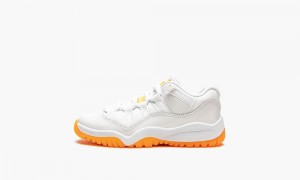 Nike Air Jordan 11 Retro Low PS 'Bright Citrus' Skor Barn Vita Ljusorange | 463-YSQOIA