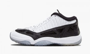 Nike Air Jordan 11 Retro Low Skor Herr Vita Metal Silver Svarta | 018-VTXMCO