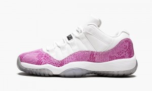 Nike Air Jordan 11 Retro Low 'Snake' Skor Barn Vita Svarta Rosa | 064-UWCNEV