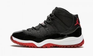 Nike Air Jordan 11 Retro (PS) 'Bred' Skor Barn Svarta Röda Vita | 279-DKCBEZ