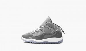 Nike Air Jordan 11 Retro TD 'Cool Grey 2021' Skor Barn Grå Vita | 562-SHVJPL