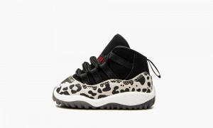 Nike Air Jordan 11 TD 'Animal Instinct' Skor Barn Svarta Röda Vita | 781-VFXLHT