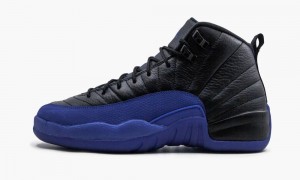 Nike Air Jordan 12 GS 'Royal' Skor Barn Svarta Kungsblått | 591-ZFMBVT