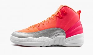 Nike Air Jordan 12 GS 'Sunset' Skor Barn Orange Rosa Vita | 021-LWXAJC