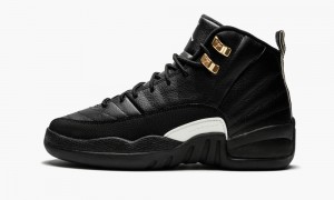 Nike Air Jordan 12 Retro BG 'The Master' Skor Barn Vita Svarta Guld | 403-AWVGCR