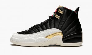 Nike Air Jordan 12 Retro CNY (GS) 'Chinese New Year 2019' Skor Barn Svarta Röda Vita | 465-GNMYEA