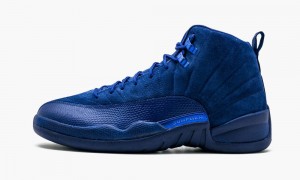 Nike Air Jordan 12 Retro 'Deep Royal Mocka' Skor Herr Mörkkungsblått Blå Vita | 198-HMBKSE