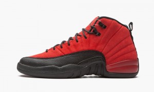 Nike Air Jordan 12 Retro GS 'Reverse Flu Game' Skor Barn Röda Svarta | 895-TCJGWX