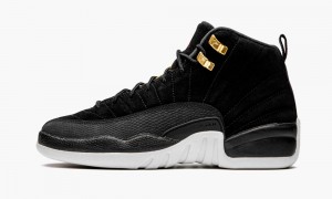 Nike Air Jordan 12 Retro (GS) Skor Barn Svarta Vita | 294-PWZRYH