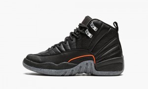 Nike Air Jordan 12 Retro GS 'Utility' Skor Barn Svarta | 248-NOPSQH