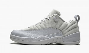 Nike Air Jordan 12 Retro Low Skor Herr Grå Marinblå | 145-CUHNGY