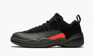 Nike Air Jordan 12 Retro Low Skor Herr Svarta Orange Mörkgrå | 319-KYHFUD