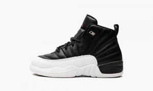 Nike Air Jordan 12 Retro PS 'Playoffs 2022' Skor Barn Svarta Röda Vita | 086-RGCITB