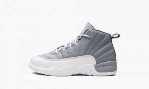 Nike Air Jordan 12 Retro 'Stealth' Skor Barn Vita Grå | 950-REGWUY