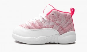 Nike Air Jordan 12 Retro TD 'Artic Punch' Skor Barn Vita Rosa | 490-FBWYNG