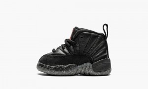 Nike Air Jordan 12 Retro TD 'Utility' Skor Barn Svarta | 367-YUJQVB