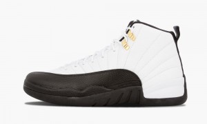 Nike Air Jordan 12 Retro 'Taxi' Skor Herr Vita Svarta Röda | 964-GNFICW