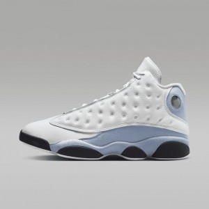 Nike Air Jordan 13 Retro "Blue Grey" Skor Herr Vita Blå Grå Svarta Gula | 493-RZIUWL