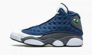 Nike Air Jordan 13 Retro 'Flint 2020' Skor Herr Marinblå Grå Vita | 582-AYBUNC