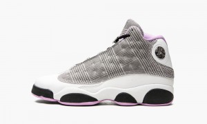 Nike Air Jordan 13 Retro GS 'Houndstooth' Skor Barn Vita Svarta Lila Metal | 984-GIQFNJ