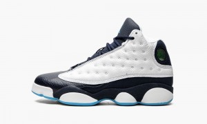 Nike Air Jordan 13 Retro GS 'Obsidian' Skor Barn Vita Mörkblå Olika Färger | 598-KZABPL