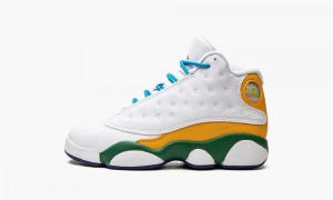 Nike Air Jordan 13 Retro KSA (PS) Skor Barn Vita Svarta Lila | 147-RSKINO