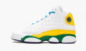 Nike Air Jordan 13 Retro KSA 'Playground' Skor Barn Vita Svarta Orange | 472-HVXOQW