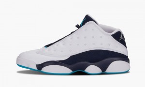 Nike Air Jordan 13 Retro Low 'Hornets' Skor Herr Vita Blå | 576-ZMTBLW