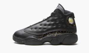 Nike Air Jordan 13 Retro PS 'Gold Glitter' Skor Barn Svarta Metal Guld | 453-ZJGXQE