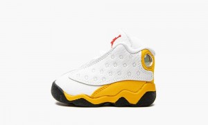 Nike Air Jordan 13 Retro TD 'Del Sol' Skor Barn Vita Röda | 571-VLGMQK