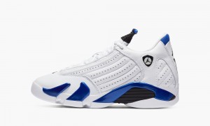 Nike Air Jordan 14 Retro GS 'Hyper Royal' Skor Barn Vita Svarta Kungsblått | 328-WQJHYR