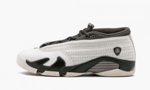 Nike Air Jordan 14 Retro Low PRM GG Skor Barn Vita Svarta | 015-FXDCRO