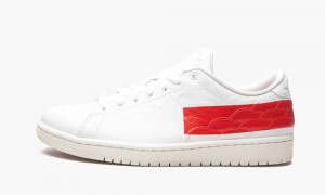 Nike Air Jordan 1 Centre Court 'University Red' Skor Herr Vita Röda | 763-DZIRHU