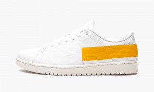 Nike Air Jordan 1 Centre Court 'White University Gold' Skor Herr Vita Guld | 563-XNHGZL