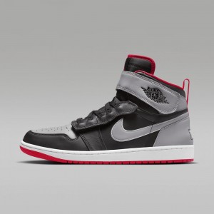 Nike Air Jordan 1 Hi FlyEase Skor Herr Grå Svarta | 596-OJHRUD