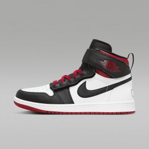 Nike Air Jordan 1 Hi FlyEase Skor Herr Röda Vita Svarta | 209-QTVXFL