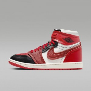 Nike Air Jordan 1 High Method of Make Skor Dam Röda Svarta | 470-JDTCAZ