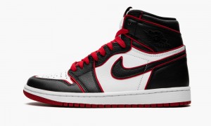 Nike Air Jordan 1 High OG 'Bloodline / Meant To Fly' Skor Herr Svarta Röda Vita | 470-BJIZAX