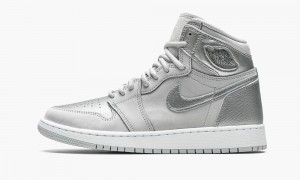 Nike Air Jordan 1 High OG GS 'Co.JP - Metallic Silver' Skor Barn Grå Metal Silver | 490-FMSNPH