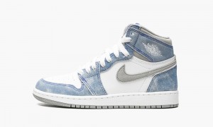 Nike Air Jordan 1 High OG GS 'Hyper Royal' Skor Barn Vita Blå | 674-ZDCWXR