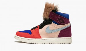 Nike Air Jordan 1 High OG NRG 'Aleali May - Court Lux' Skor Dam Vinröda Blå | 083-ACNYHW