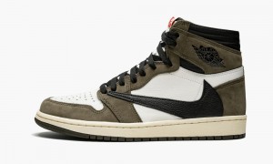 Nike Air Jordan 1 High OG TS SP 'Travis Scott' Skor Herr Mörkbeige Röda | 534-FRPOLS